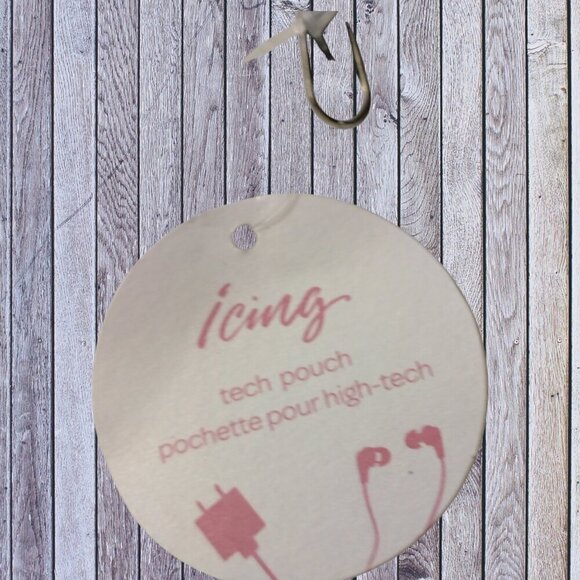 Icing Brand Fresher Than You Black Zippered Tech Pouch NEW - Picture 4 of 5